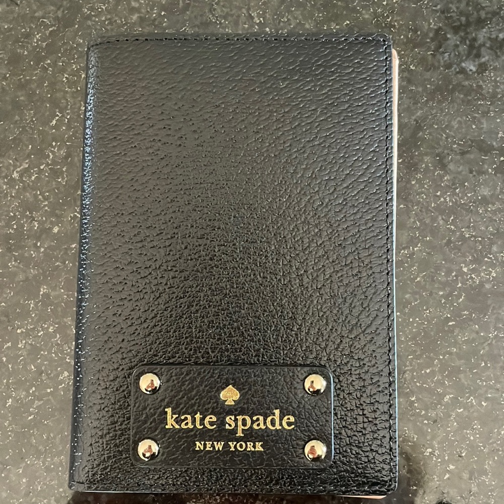 Kate Spade Black and Pink Passport Case